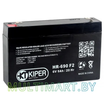 Аккумулятор для ИБП Kiper HR-690 F2 (6В/9 А·ч)